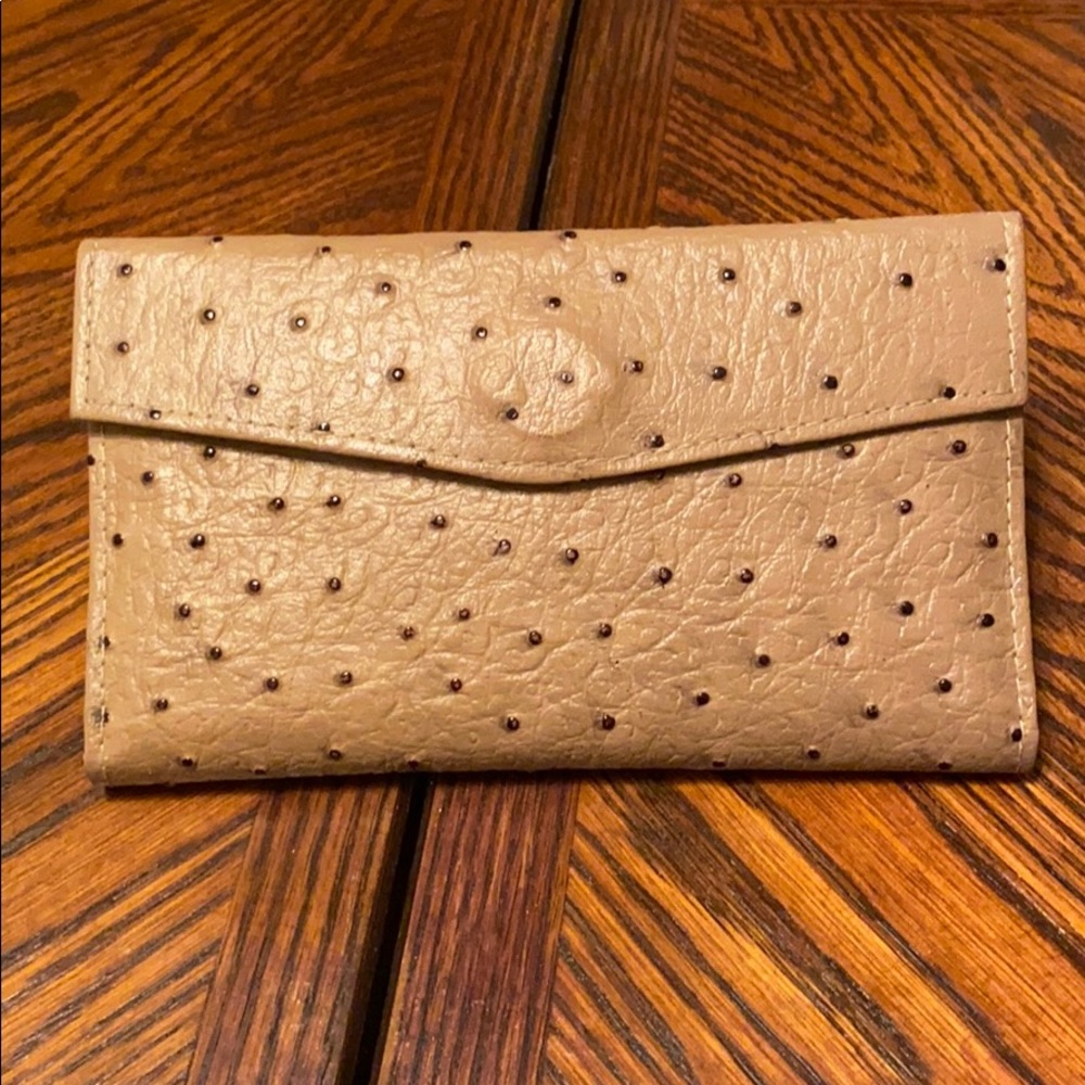 Ostrich skin wallet